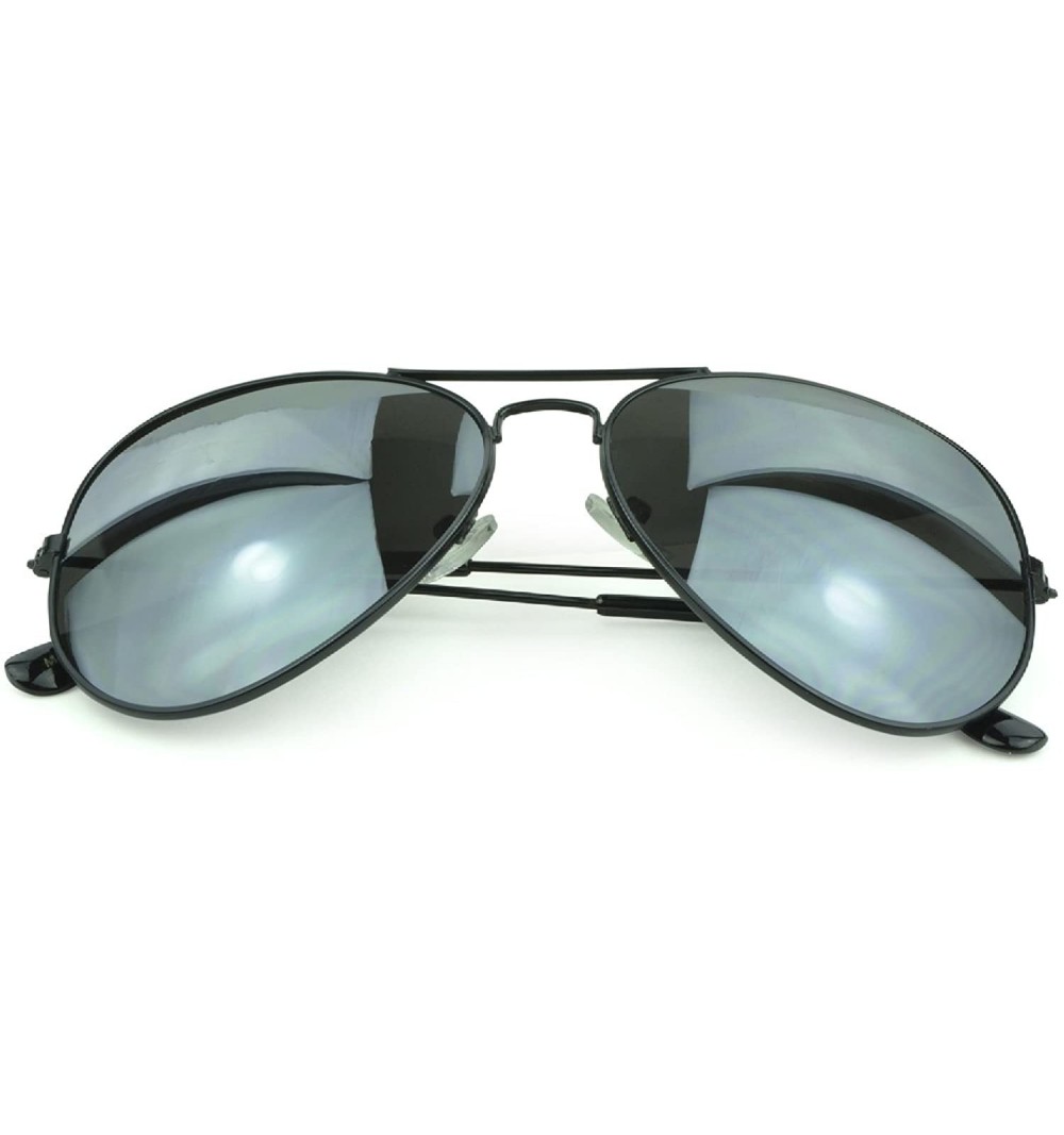 Square Trendy Classic Aviator Sunglasses Men/Women Sunglasses 100% UV Protection - Black - C9129IJX9EJ $9.78