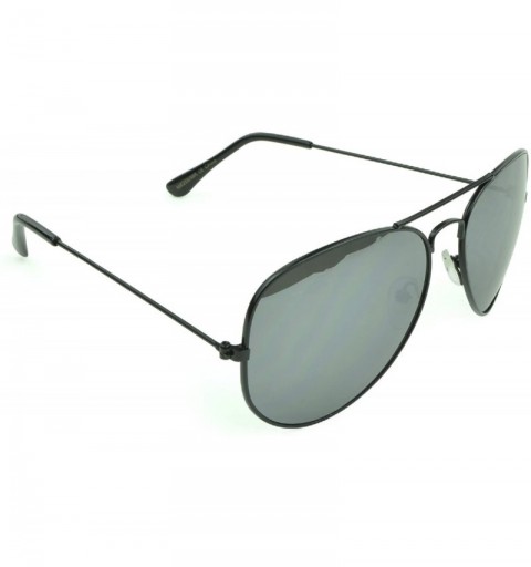 Square Trendy Classic Aviator Sunglasses Men/Women Sunglasses 100% UV Protection - Black - C9129IJX9EJ $9.78
