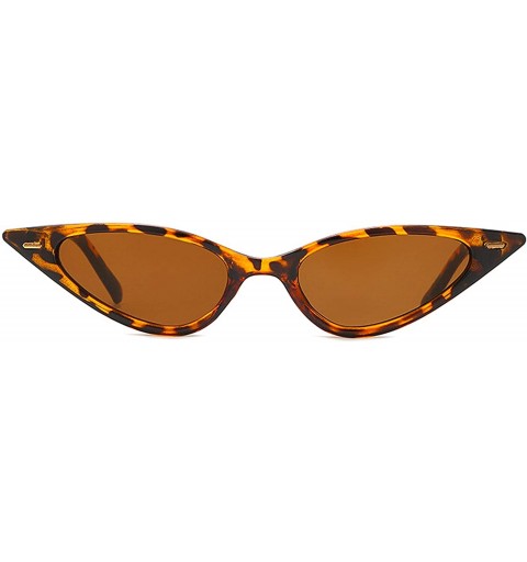 Round Retro Cat's Eye Sunglasses for Men or Women PC AC UV 400 Protection Sunglasses - Brown a - CB18SAS507T $29.55