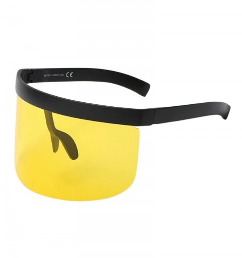Oversized Unisex Vintage Sunglasses Retro Oversized Frame Hat Eyewear Anti-peeping Outdoor For Women Men (B) - B - CM18Q3XW8D...