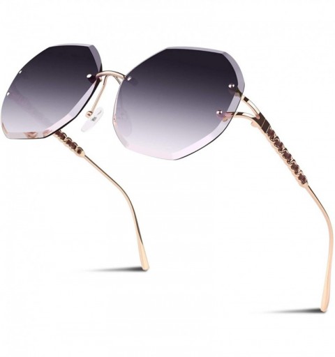 Round Polarized Sunglasses for Women Sun Glasses Fashion Oversized Shades S85 - CU18N6RO4AY $11.59