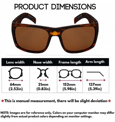Oversized Extra Large Retro Square Rectangular Wide Frame Polized Sunglasses with Spring Hinge for Men Women 147-154 MM - CD1...