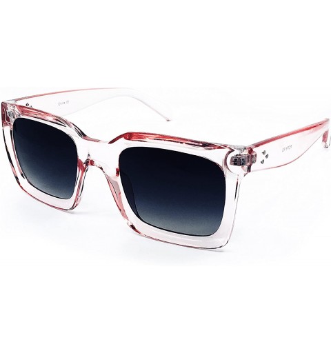 Oval 8183 Premium Oversize XL Mod Pop Classic Candy Funky Designer Retro Vintage Women Men Fashion Sunglasses - Pink - C118C9...