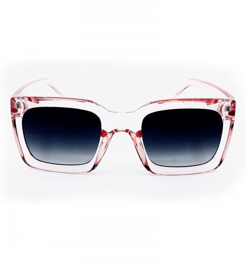 Oval 8183 Premium Oversize XL Mod Pop Classic Candy Funky Designer Retro Vintage Women Men Fashion Sunglasses - Pink - C118C9...