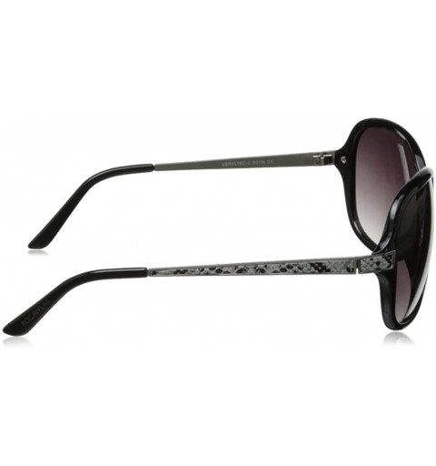Oversized Women's R3158 Oversized Sunglasses - Black - CN11HJJBSU3 $50.65
