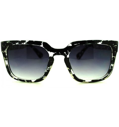 Square Designer Fashion Sunglasses Trendy Square Unisex Shades UV 400 - Black Tort - CW11QKHVLAB $12.24