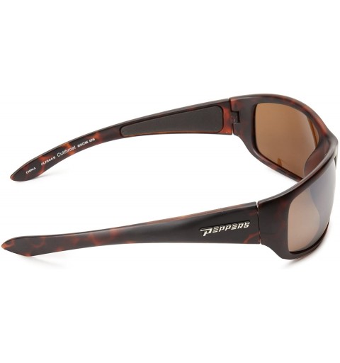 Wrap Cutthroat Polarized Sport Sunglasses - Dark Tortoise - C6114TTWKIZ $43.55