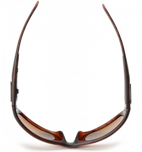 Wrap Cutthroat Polarized Sport Sunglasses - Dark Tortoise - C6114TTWKIZ $43.55