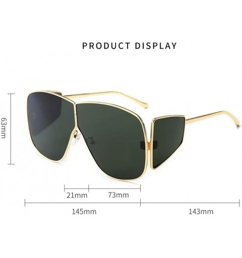 Sport Fashion Sunglasses Large Frame Ladies Sunglasses Visor - 3 - CC190KAED7U $33.71
