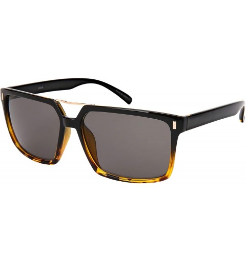 Square Square Sunglasses Women Men Geometric Sunglasses Tinted Lens 1305A-SD - CO18NR8HO76 $11.42