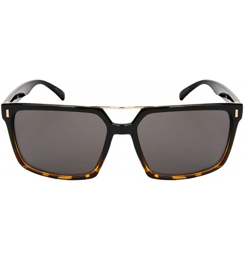 Square Square Sunglasses Women Men Geometric Sunglasses Tinted Lens 1305A-SD - CO18NR8HO76 $11.42