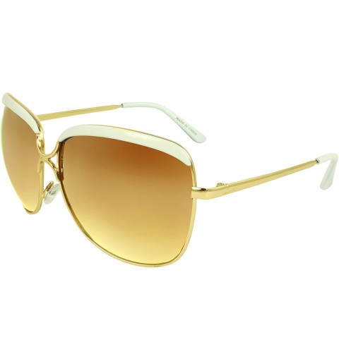 Shield Stylish Shield Sunglasses - White - C111FEPWGFF $20.32