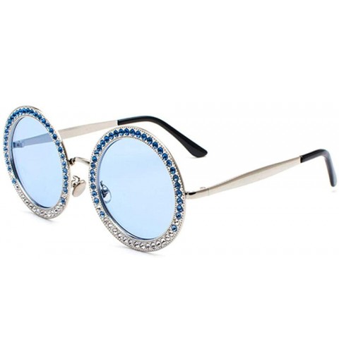 Cat Eye Three Line Electroplated Sunglasses Diamond Diamonds - C518X7QY40C $46.35