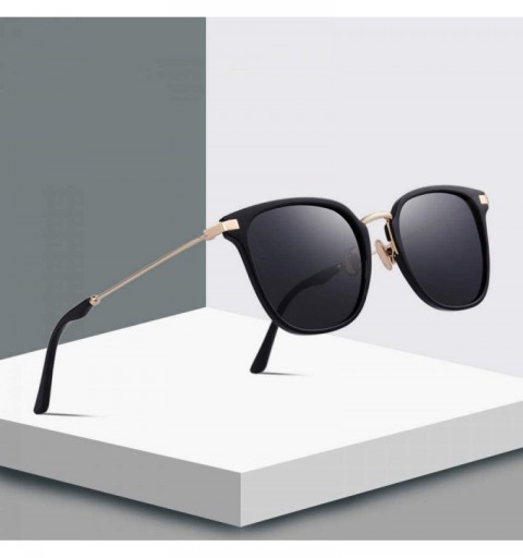 Aviator DESIGN Men/Women Polarized Sunglasses Ultra-light Series UV400 C01 Black - C03 Blue - CX18XHEQ476 $13.97
