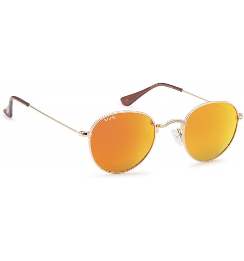 Aviator Women's Sunglasses - Polarized Lenses - Chic Designer Aviator Frames - Gold - CL18DZEAA8W $46.35