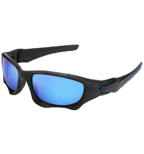 Square Men Sunglasses- Polarized Sports Sunglasses For Running Cycling Fishing - D - CH18SWD4YYX $8.16