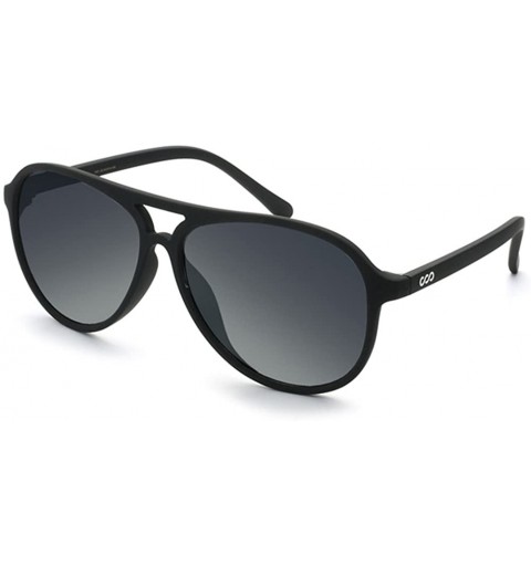 Aviator Women Men Sunglasses Polarized Aviator Unisex UV400 For Women - Black - CQ18DTTCQ25 $16.67