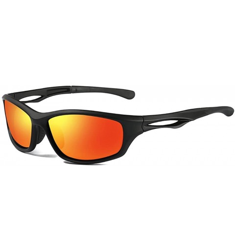 Aviator Polarized Aviator Sunglasses Eyewear Outdoor - Orange - C9187Q7S8MM $35.55
