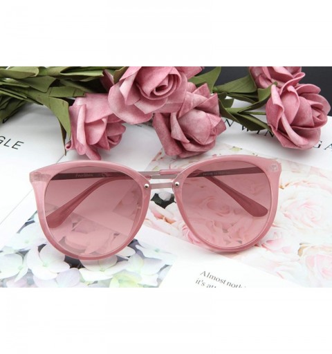 Cat Eye Fashion Cat Eye Sunglasses for Women 100% UV Protection FW3002 - C3 Pink - C118ET6URHZ $13.65