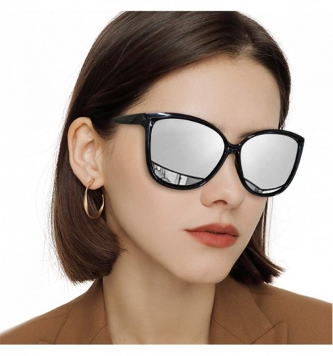 Round Polarized Sunglasses Lightweight Protection - Black Frame-all Black Legs - CD193G58AI3 $21.39