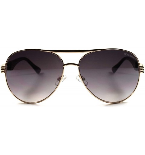 Aviator Trendy Vintage Retro Cool Mens Womens Aviator Frame Sunglasses - CR18O7QMR98 $12.15