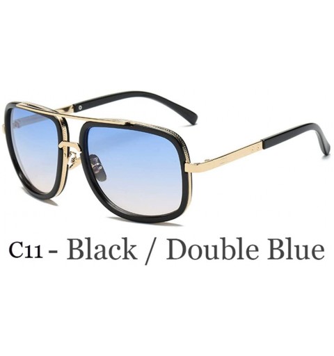 Oversized Oversized Men Sunglasses Luxury Women Sun Glasses Square Retro - C11 - C5194OH97AZ $21.86