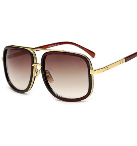 Oversized Oversized Men Sunglasses Luxury Women Sun Glasses Square Retro - C11 - C5194OH97AZ $21.86