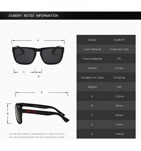 Square Square Shape Casual Polarized Sunglasses Driver Shades Vintage Style Sun Glasses - 9 - C418XT785Q5 $12.50