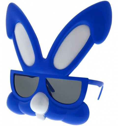 Oversized Halloween Costume Sunglasses Glasses Scary Party Men Women Adult - Rabbit-blue - CV127ONJJI1 $13.31