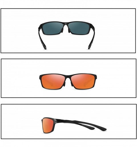 Sport Polarized Sunglasses for Men and Women - Al-Mg Metal Frame Ultra Light 100% UV Blocking Sports Sun glasses - CU194T6YX9...