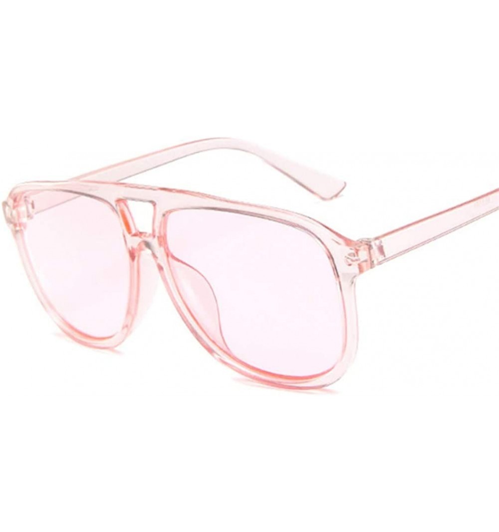 Oval sunglasses for women Glasses Men Sunglasses Female Oval Sun Glasses Eyewear - Pink - CB18WZTYNUW $28.74