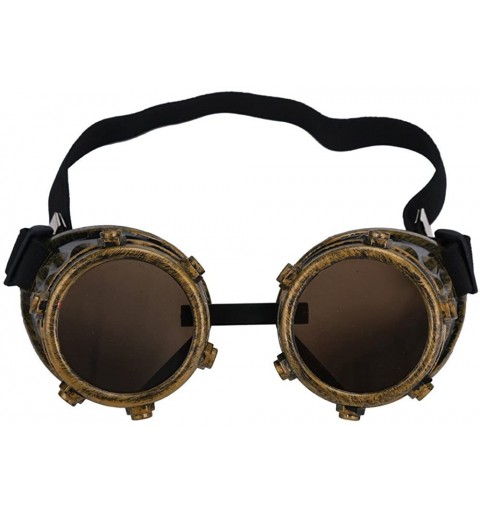 Goggle Sunglasses for Men Women Steampunk Goggles Vintage Glasses Retro Punk Glasses Eyewear Party Props - A - CY18QQK4K90 $9.18