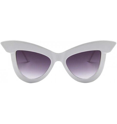 Rimless Cat Eye Oversized Sunglasses for Women Polarized 100% UV Protection Shades Fashion Retro Goggle Eyewear - E - CS18U7K...