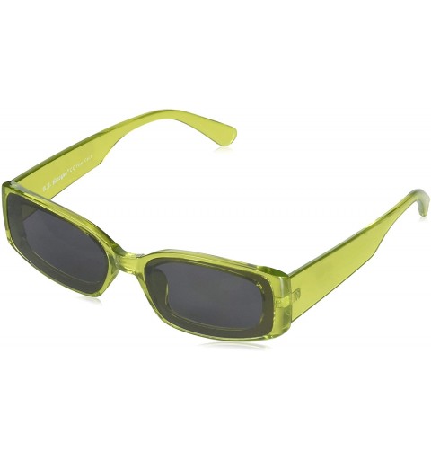 Rectangular Broad Street Rectangular Sunglasses - Yellow - CH18WC2E5AM $14.06