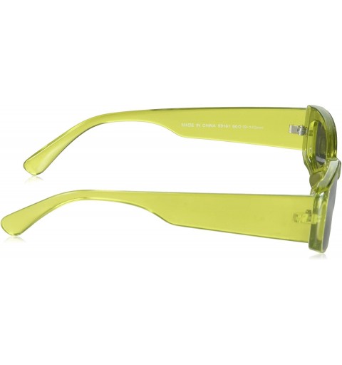 Rectangular Broad Street Rectangular Sunglasses - Yellow - CH18WC2E5AM $14.06