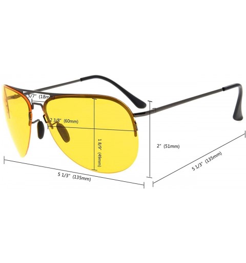 Rectangular 3 Pack Driving Sunglasses Day and Night Vision Glasses Men Women - 3861-yellow - C218QY24QAY $15.38