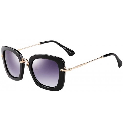 Oversized Vintage Trendy Sunglasses for Ladies - Male UV400 Protection with Polarized Lens - PZ9535 - CQ18Y0Y8NON $16.79