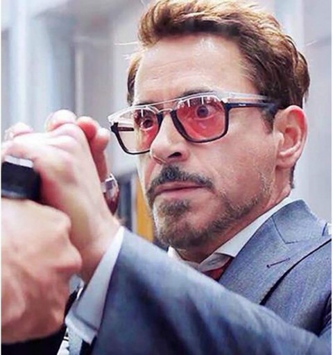 Square Polarized Neymar Sunglasses for Men Women Retro Sunglasses Tony stark Sunglasses Iron Man uv400 - 11 - CU194ATNIM6 $25.93