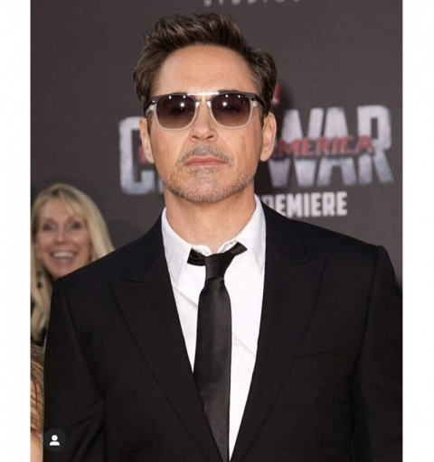 Square Polarized Neymar Sunglasses for Men Women Retro Sunglasses Tony stark Sunglasses Iron Man uv400 - 11 - CU194ATNIM6 $25.93