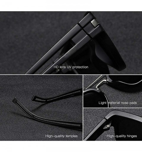 Square Polarized Neymar Sunglasses for Men Women Retro Sunglasses Tony stark Sunglasses Iron Man uv400 - 11 - CU194ATNIM6 $25.93