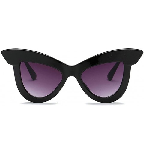 Square Vintage Cat Eye Sunglasses Women's Plastic Frame UV400 - Gray - C118NEL7D0E $10.44