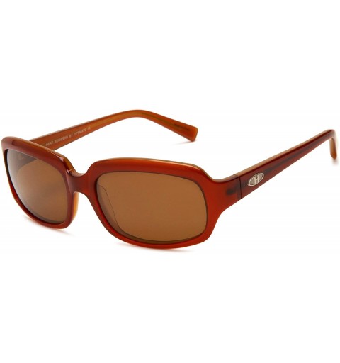 Butterfly Women's HS0212 Yes Butterfly Sunglasses - Brown Frame/Brown Lens - CX115EUSXSJ $14.33