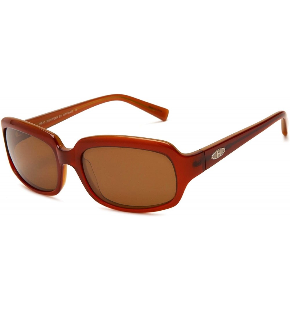 Butterfly Women's HS0212 Yes Butterfly Sunglasses - Brown Frame/Brown Lens - CX115EUSXSJ $14.33