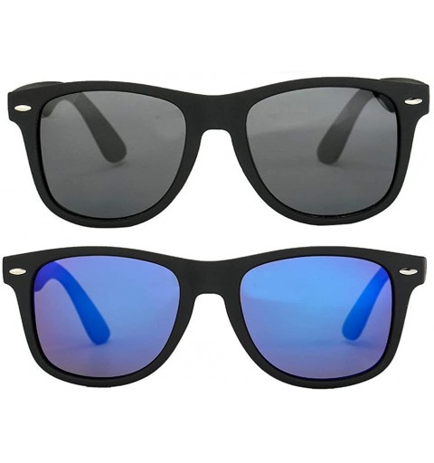 Square Mens Sunglasses Retro Polarized Sunglasses for Women Square Lightweight Frame Sun Glasses - CV19498K29L $11.39