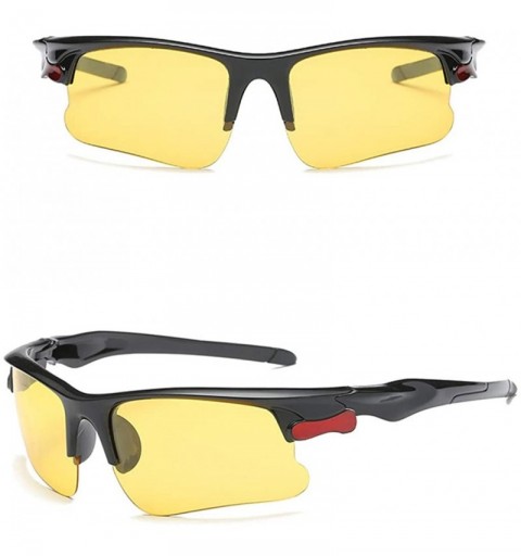 Aviator Outdoor Sports Polarized Colorful Sunglasses For Unisex Adults Travel Vacation - Yellow - CK196LXCWR9 $11.23