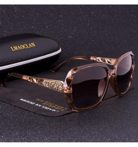 Oversized Polarized Sunglasses Designer Accessories Oversized - C01 - CS18WG2Z9MT $18.91