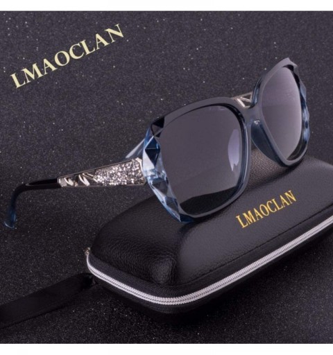 Oversized Polarized Sunglasses Designer Accessories Oversized - C01 - CS18WG2Z9MT $18.91