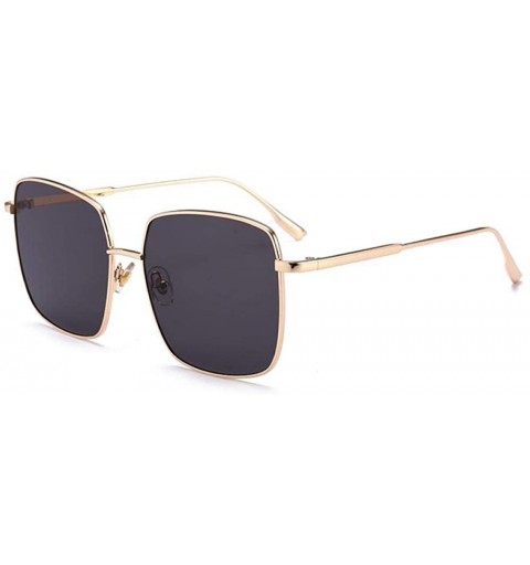 Aviator New Brand Designer Celebrity Metal Men Oversized Sunglasses Random Color - Black - CG18Y6SRZ8A $9.28