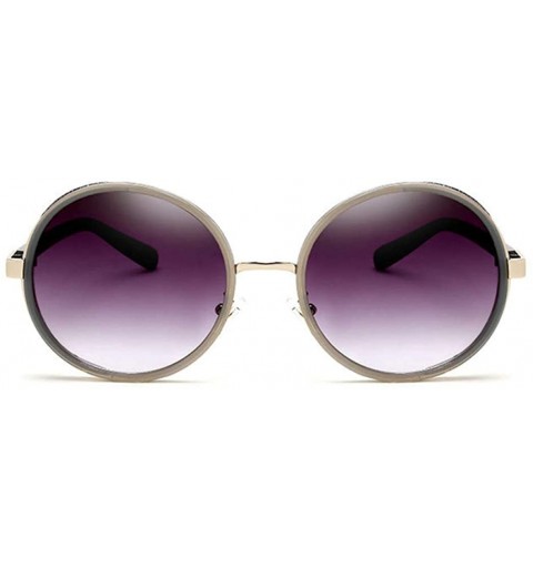Square Gothic Steampunk Round Sunglasses TAC Polarized Lens Fashion Sun Glasses Women Vintage Shade Glasses - CL18TASS0AD $12.73