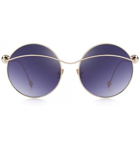 Oversized DESIGN Women Butterfly Gradient Sunglasses Round Frame 100% UV C04 Orange - C06 Pink - CW18YKUSCRD $12.25